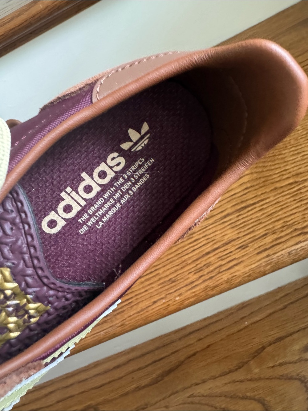 Adidas SL 72 OG Sneakers Women’s 8.5 | Maroon Brown Yellow | Retro Runner - Picture 7 of 12